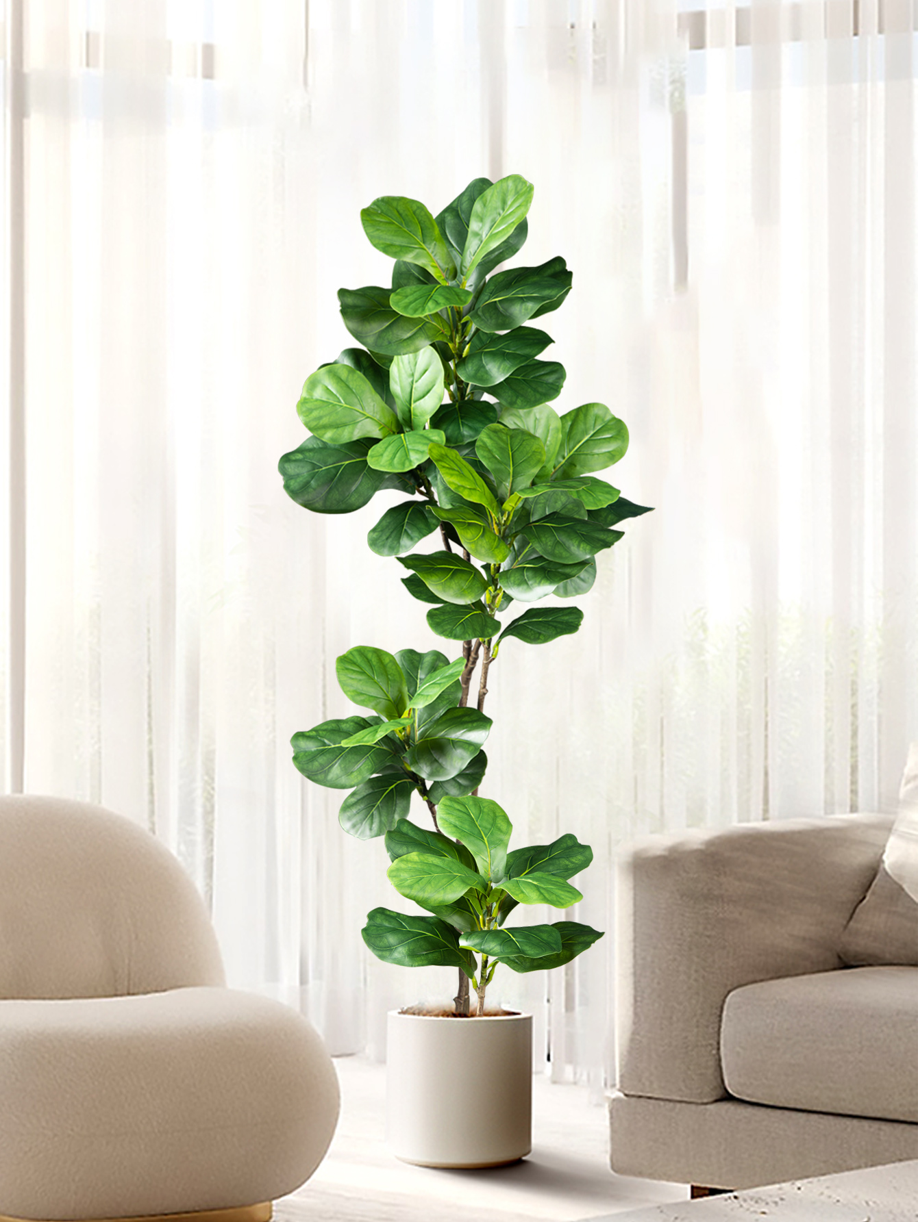 70-135cm Large Artificial Ficu - Dracaena Marginata ulasan dan harga