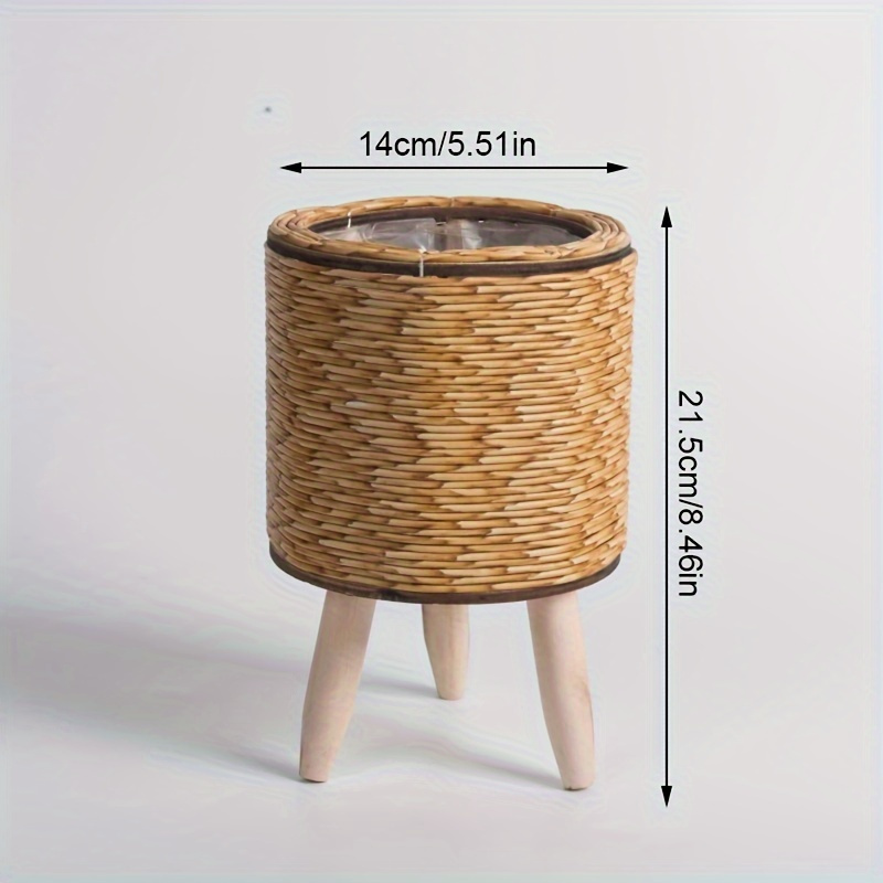 Charming Rustic Rattan Planter - Aloe Vera Pot ulasan dan harga