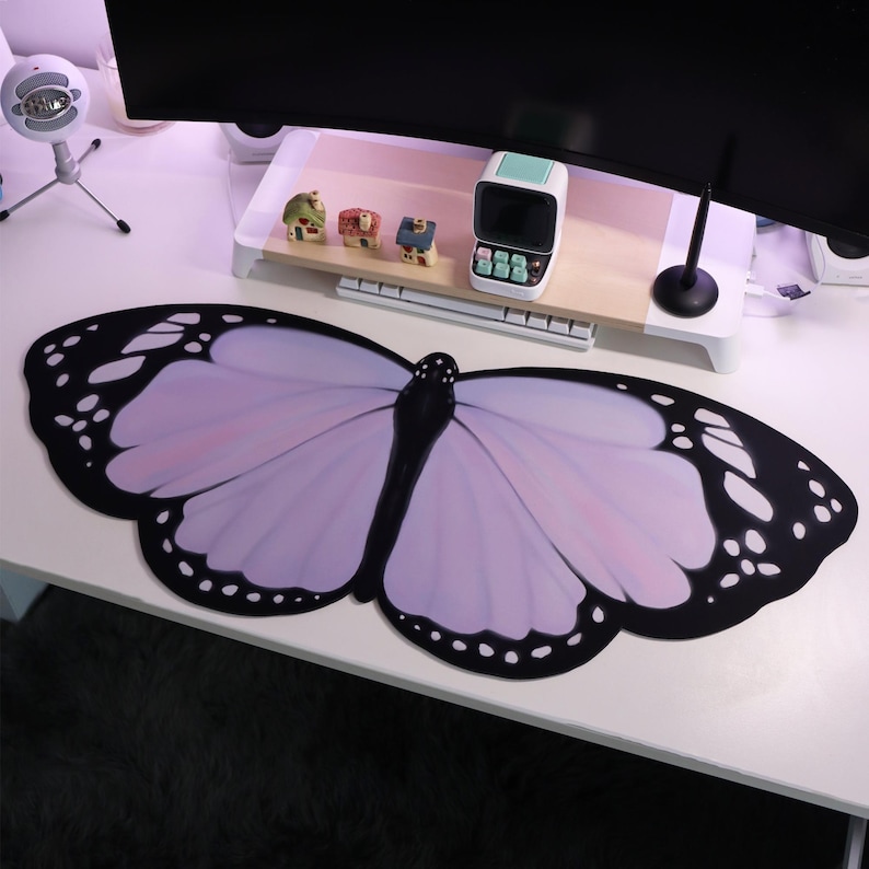 Purple Lilac Butterfly Deskmat - Tradescantia Purple ulasan dan harga