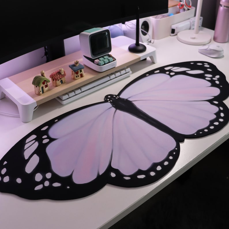 Purple Lilac Butterfly Deskmat - Tradescantia Purple ulasan dan harga