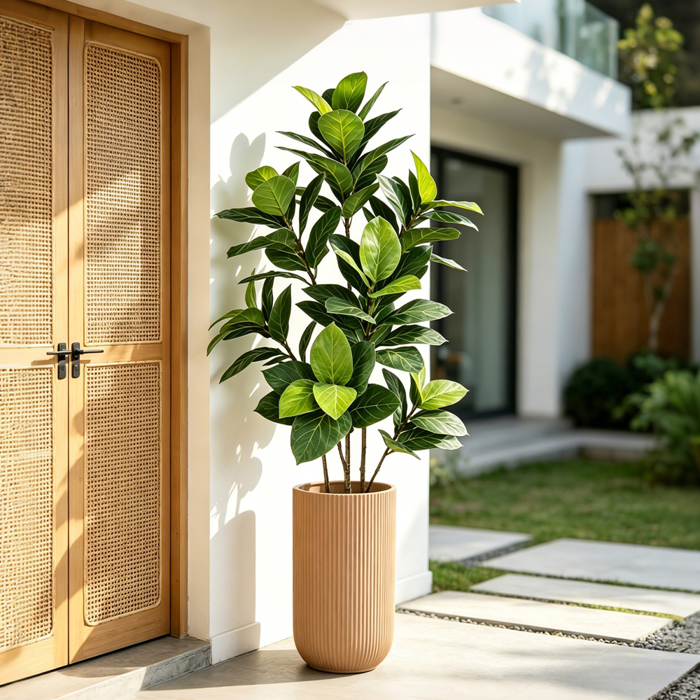 70-130cm Large Artificial Bany - Ficus Lyrata Tree ulasan dan harga