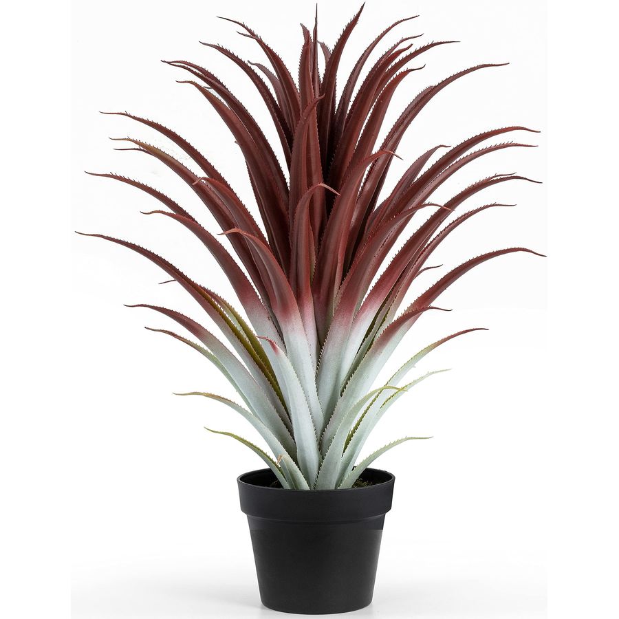 Hyper Realistic Big Red Artifi - Aloe Vera Pot ulasan dan harga